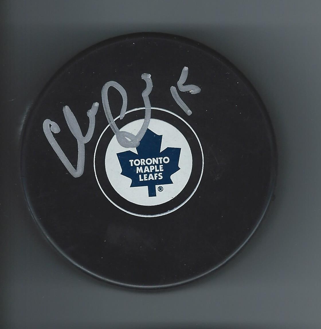 Claude LOISELLE Signed TORONTO MAPLE LEAFS Puck