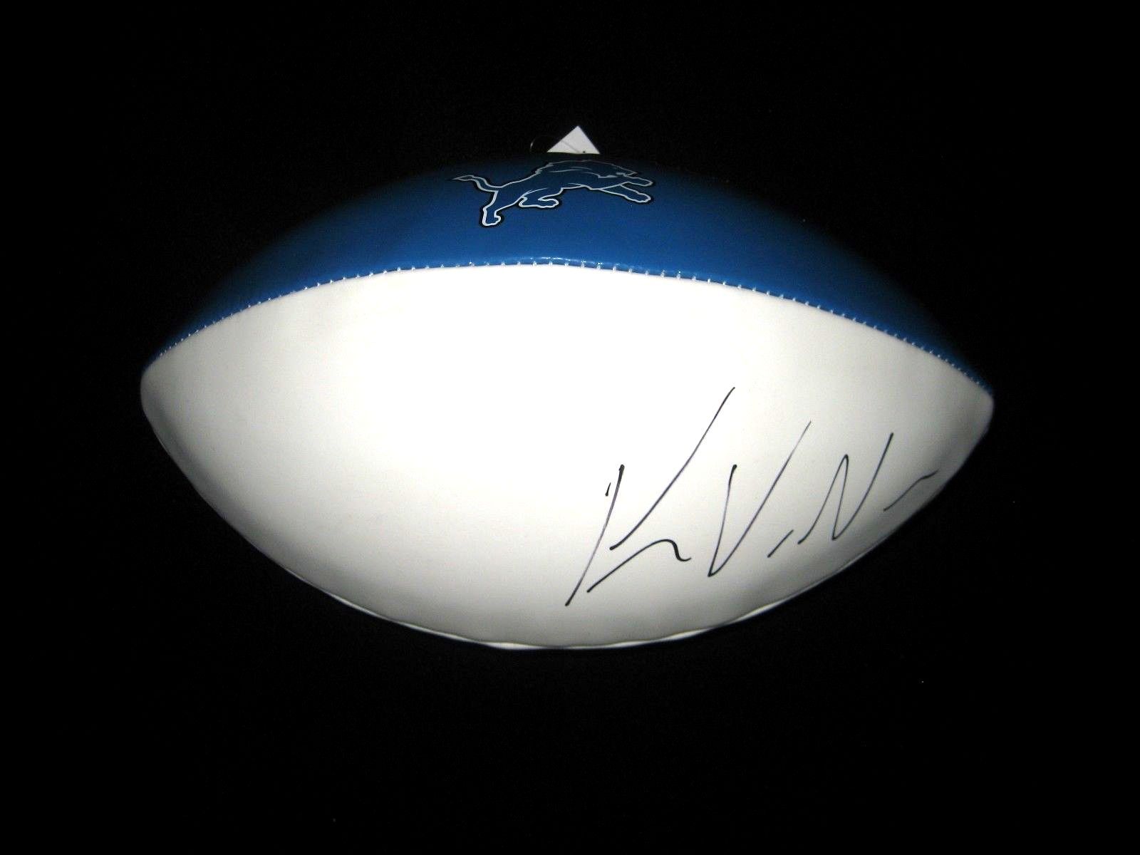 Kyle VAN NOY Signed DETROIT LIONS Logo Football