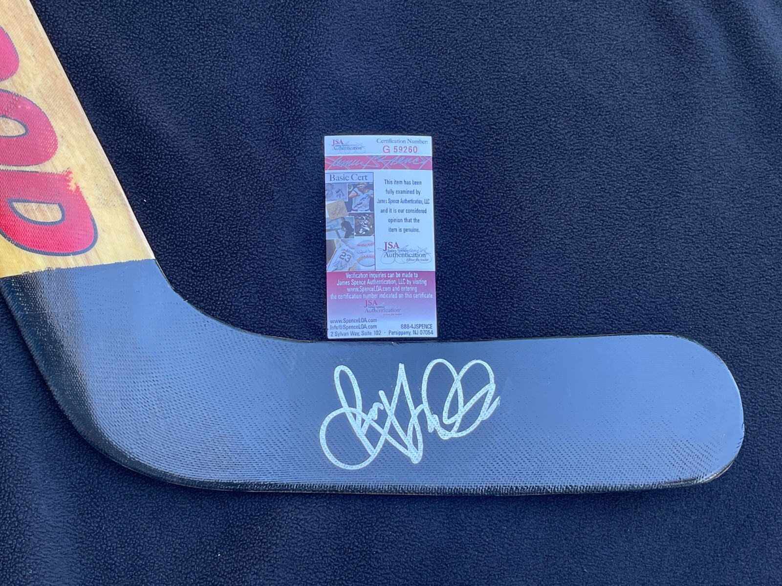 RYAN MILLER SIGNED BUFFALO SABRES GOALIE STICK JSA COA DUCKS CANUCKS COLLECTIBLE MEMORABILIA