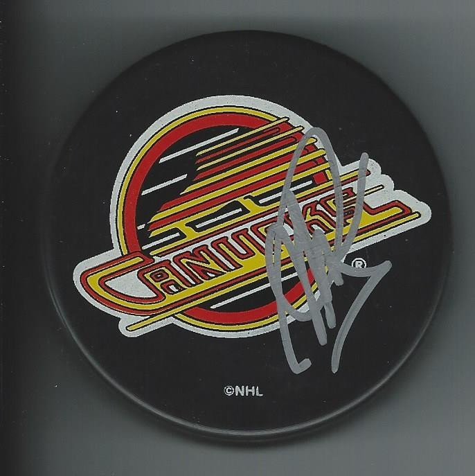 Robert Kron Signed Vancouver Canucks Puck Seattle Kraken