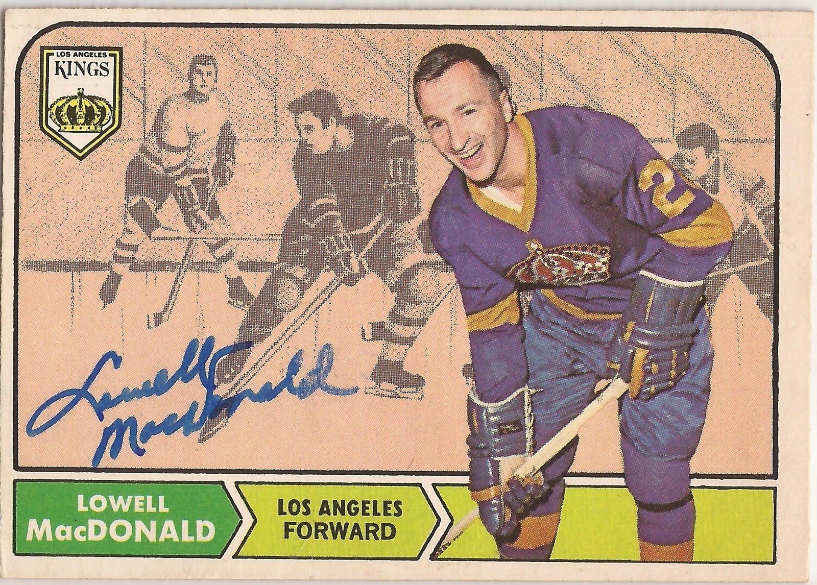 Lowell MacDonald Signed 1968/69 O-Pee-Chee Card