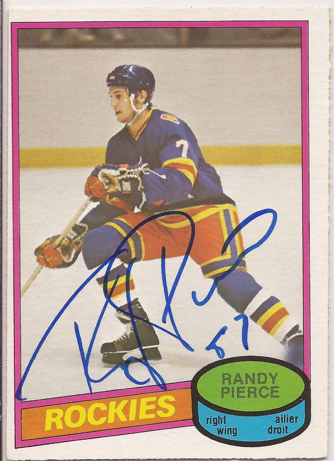 Randy Pierce Signed 1980/81 O-Pee-Chee Card