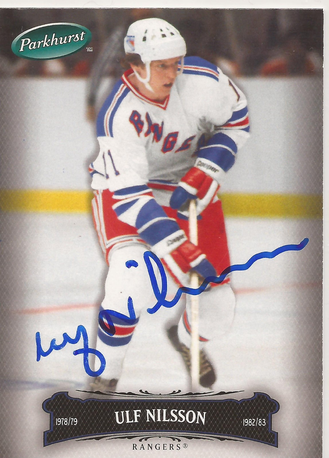 Ulf Nilsson Signed 2006/07 Parkhurst Card