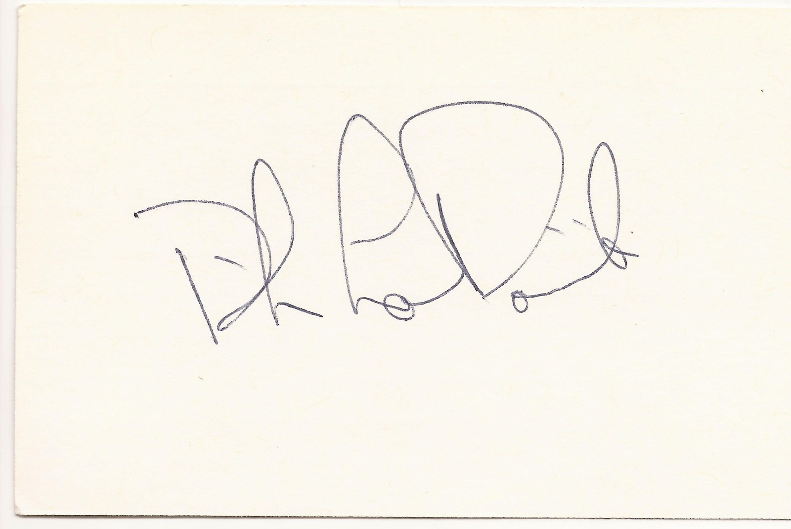 RICK LAPOINTE PHILADELPHIA FLYERS SIGNED CUT AUTOGRAPH VERY RARE