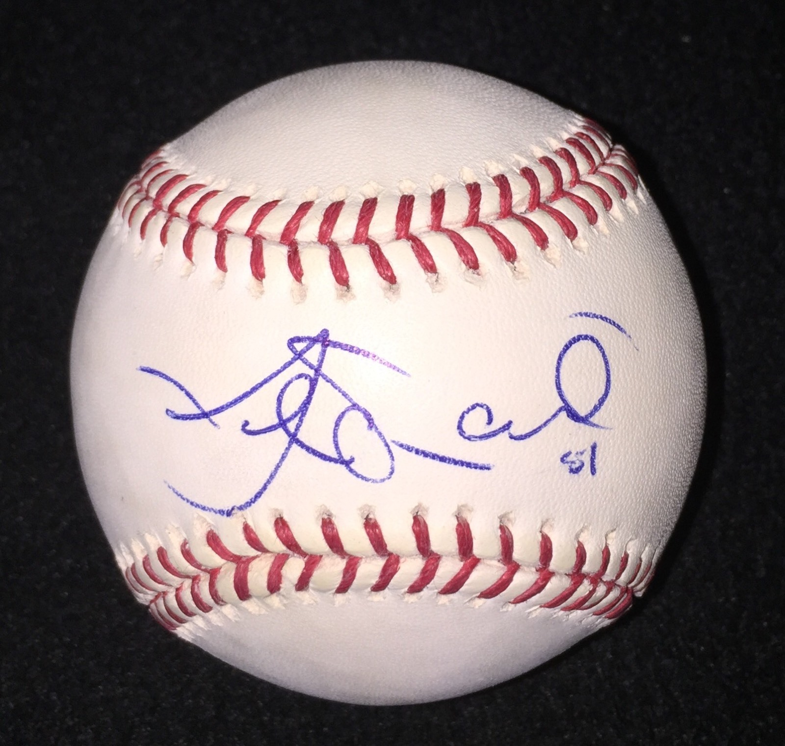 Joe Saunders Signed OML Baseball Ball Los Angeles Angels