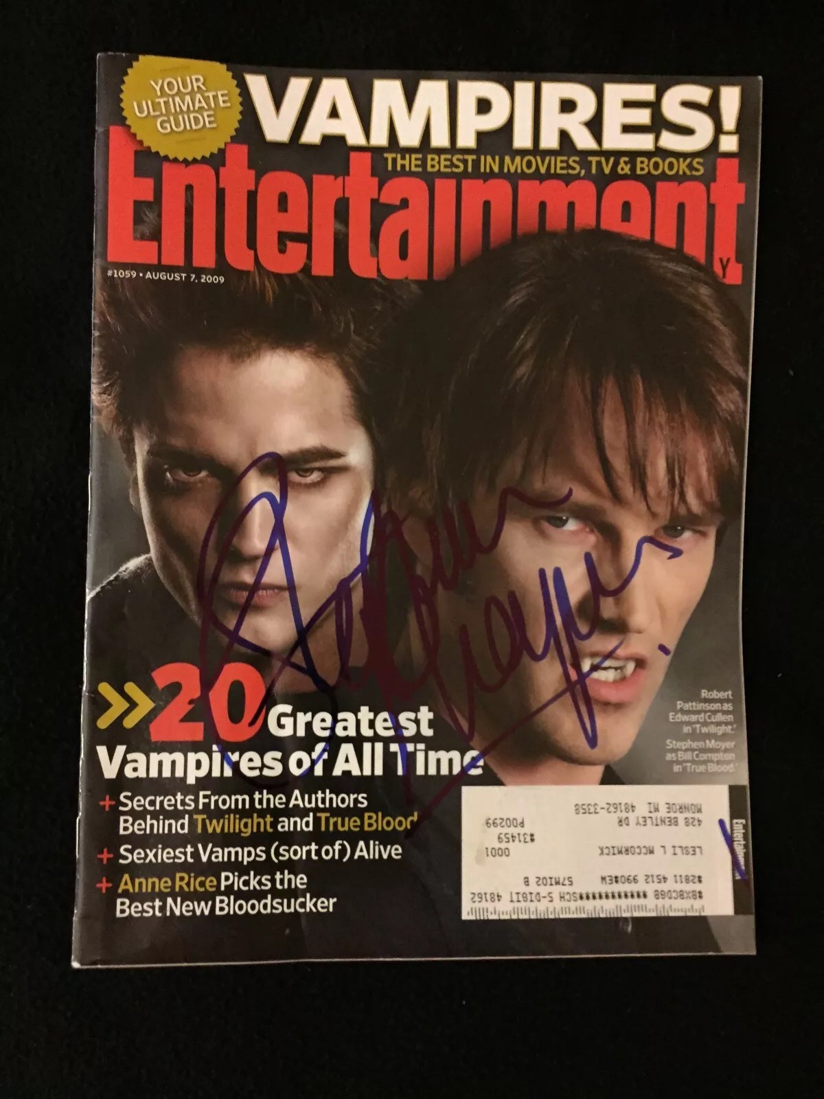 Stephen Moyer Signed Entertainment Weekly Magazine True Blood