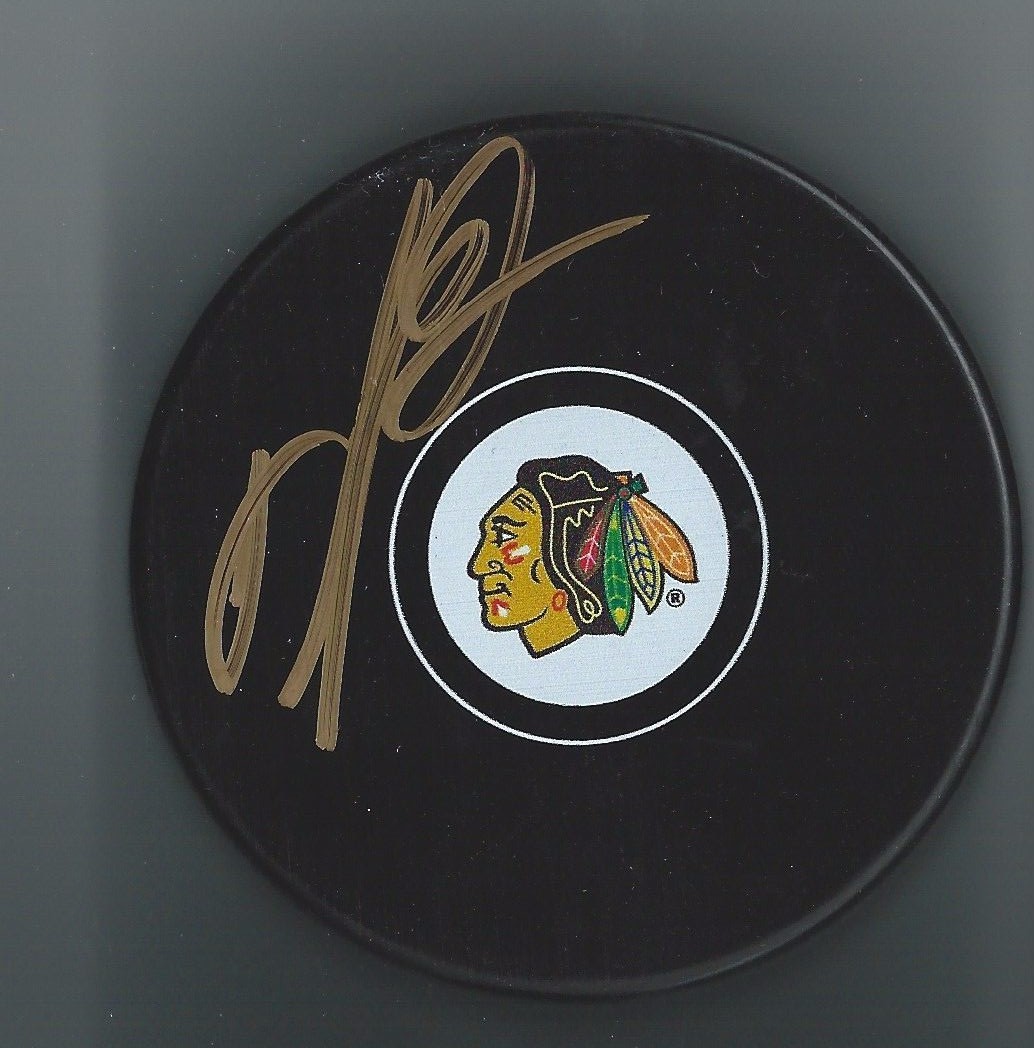 DILLON FOURNIER SIGNED CHICAGO BLACKHAWKS PUCK