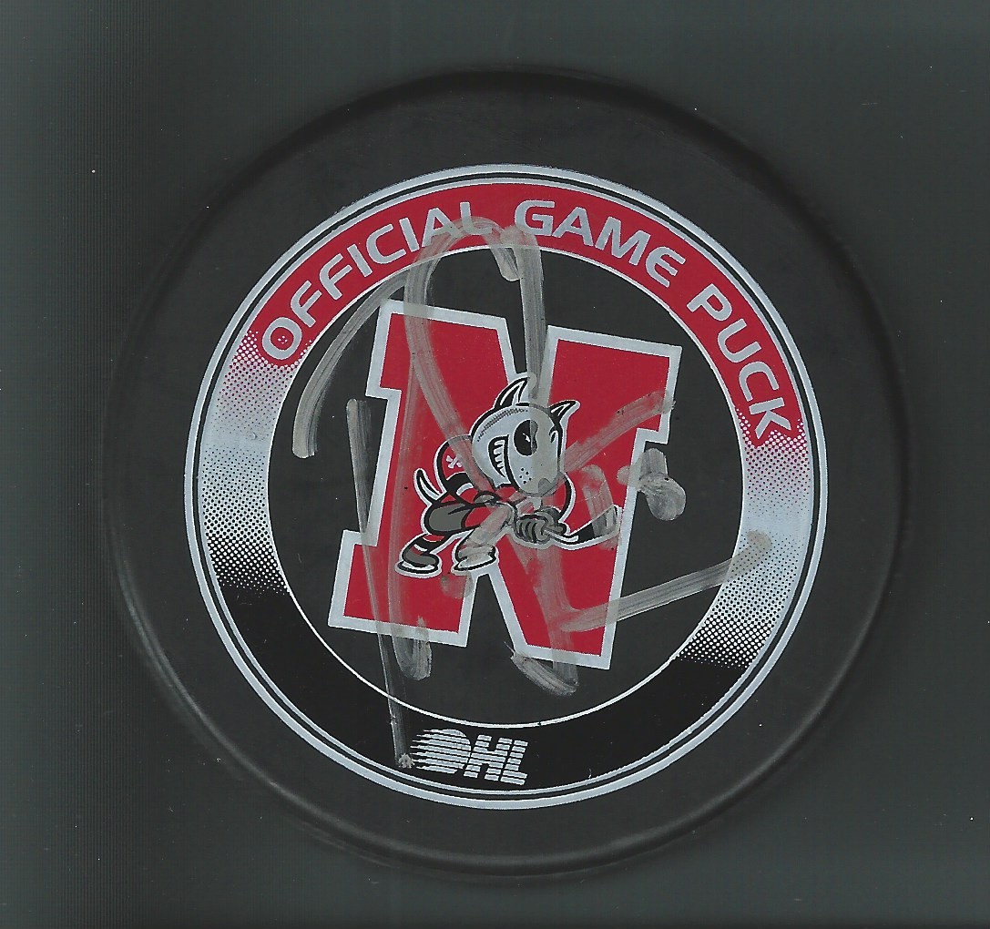 Ryan Strome Signed Niagara Ice Dogs Official Game Puck Edmonton Oilers