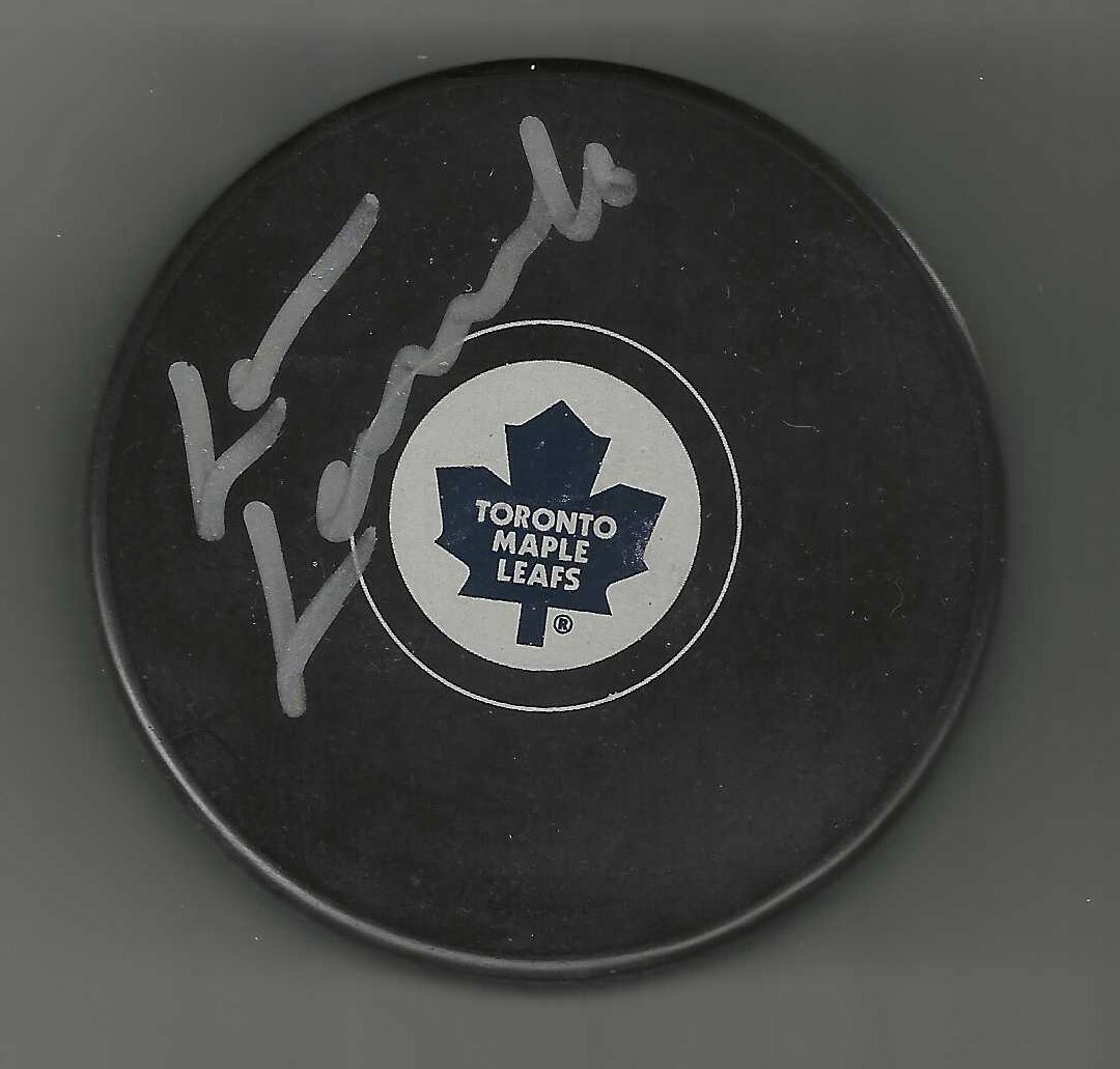 Lou Lamoriello Signed Toronto Maple Leafs Puck