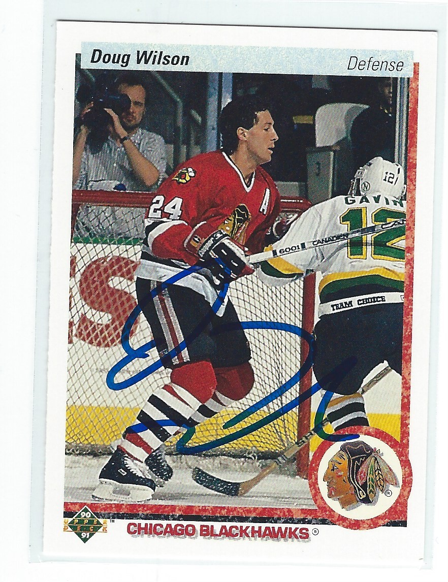 Doug Wilson Signed 1990/91 Upper Deck Card #223
