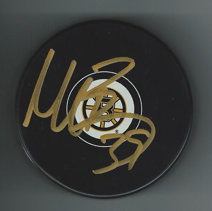 Matt Beleskey Signed Boston Bruins Puck New York Rangers