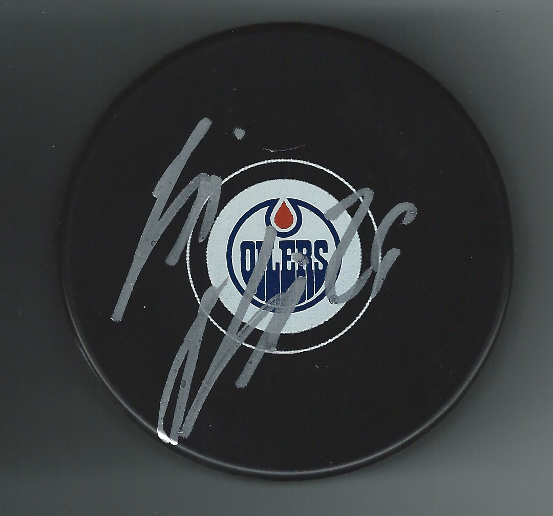 Iiro Pakarinen Signed Edmonton Oilers Puck