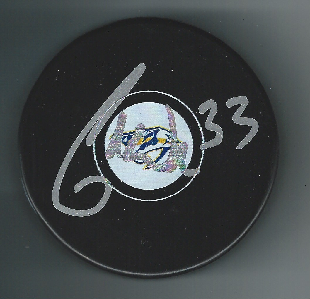 Colin Wilson Signed Nashville Predators Puck