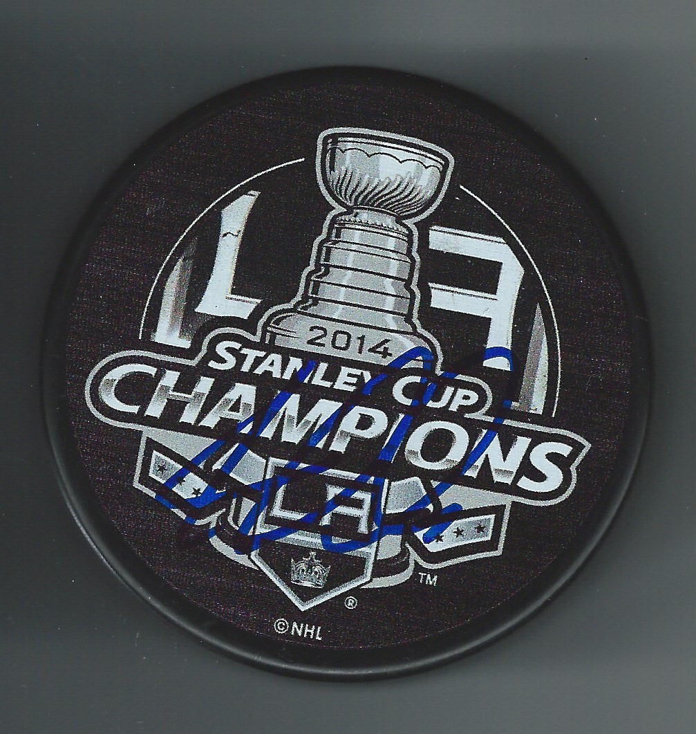 Jarret Stoll Signed 2014 Stanley Cup Champions Los Angeles Kings Puck