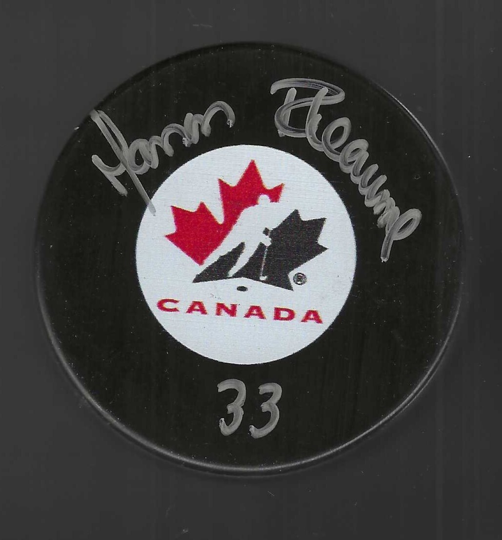 Manon Rheaume Signed Team Canada Puck Womens NHL Goalie