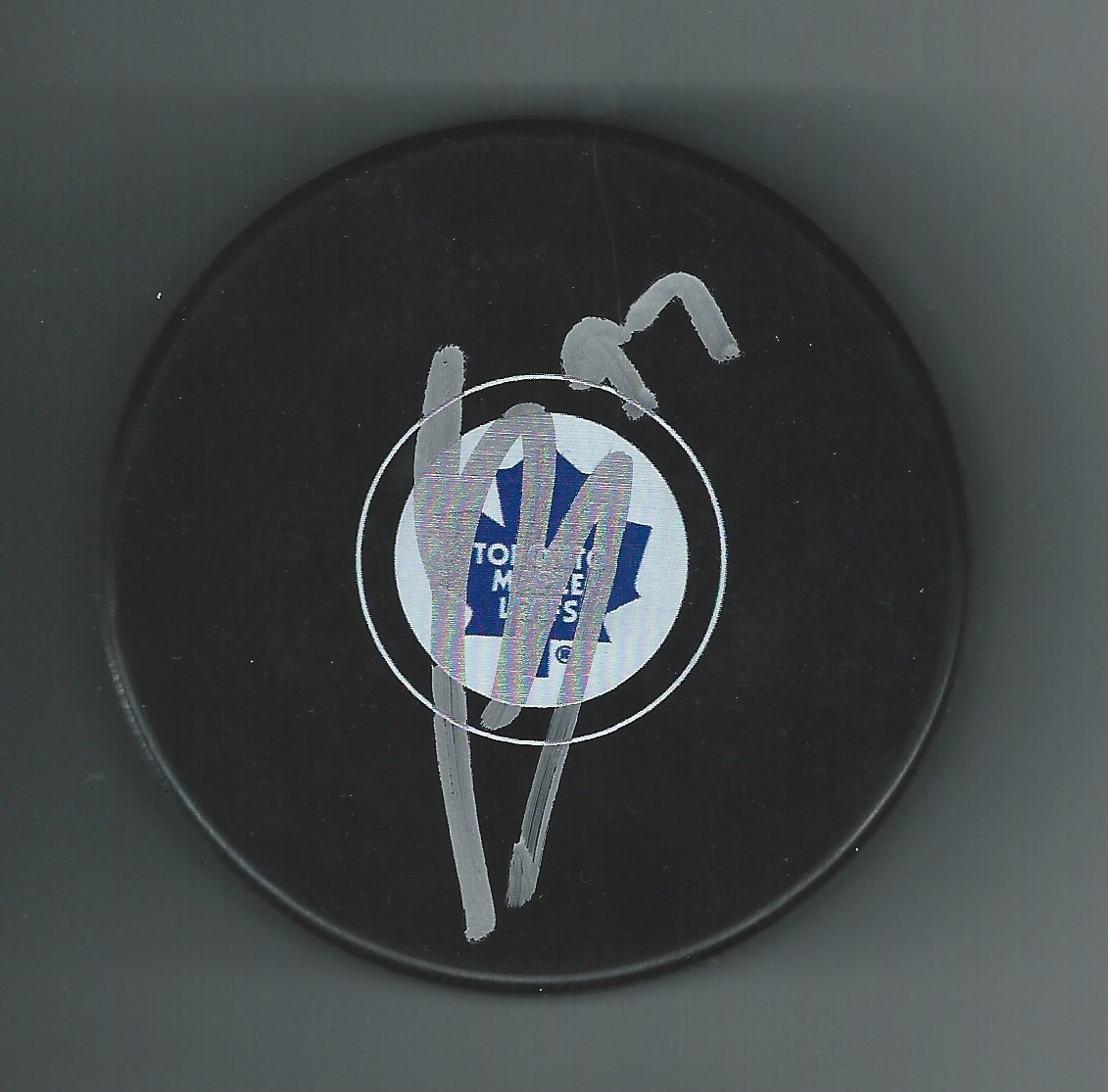 Jeremy Bracco Signed Toronto Maple Leafs Puck Boston College Eagles