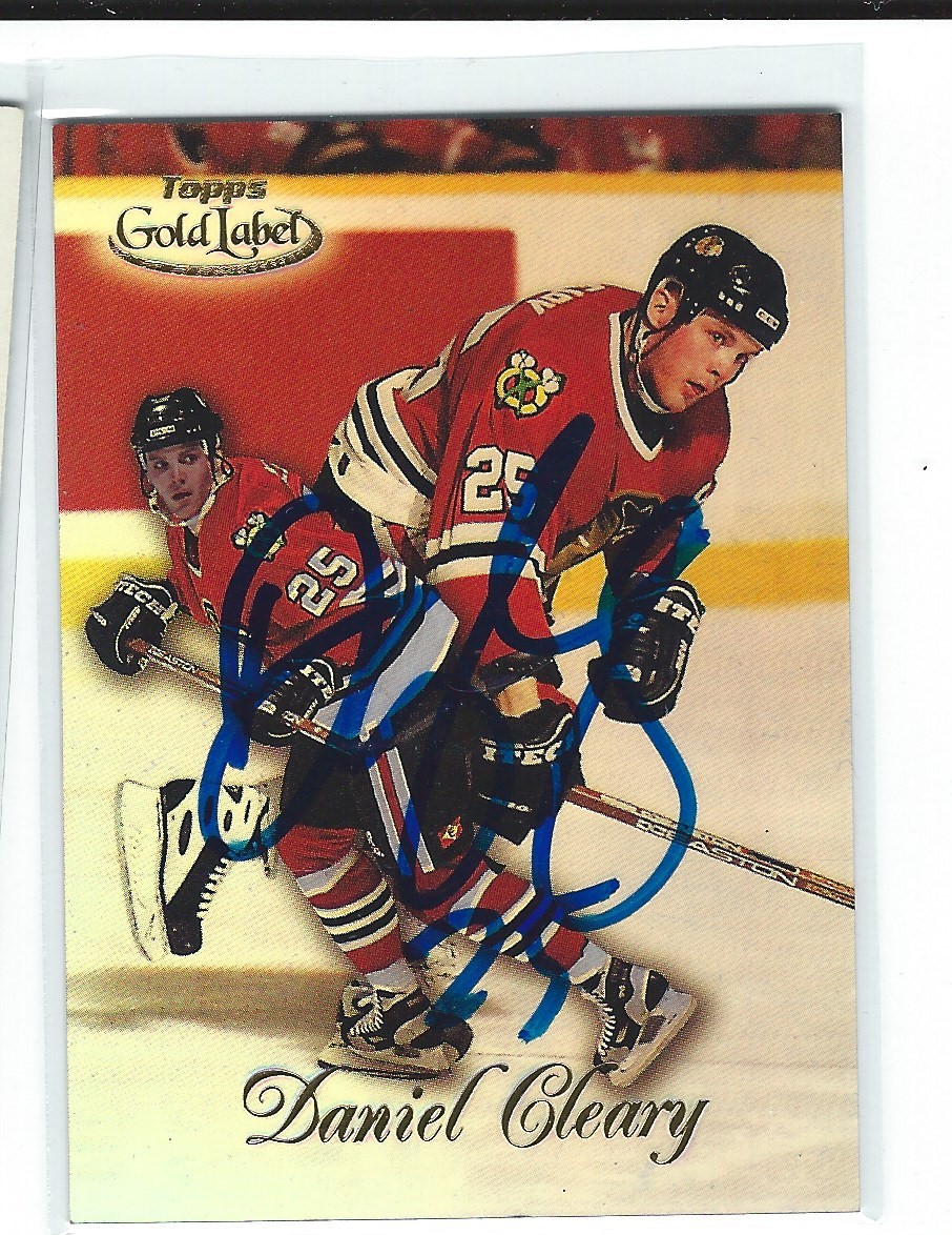 Daniel Cleary Signed 1998/99 Topps Gold Label Card #38
