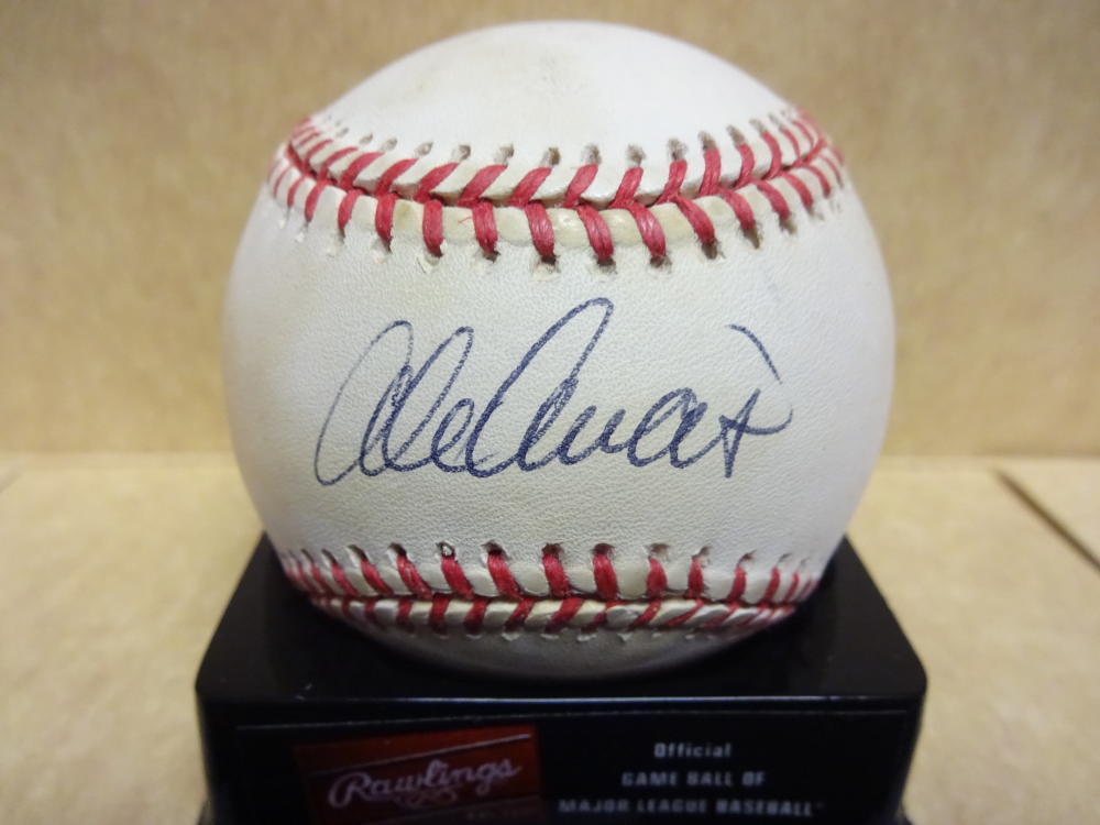 ALEX ARIAS MARLINS/PHILLIES SIGNED N.L. BASEBALL W/COA