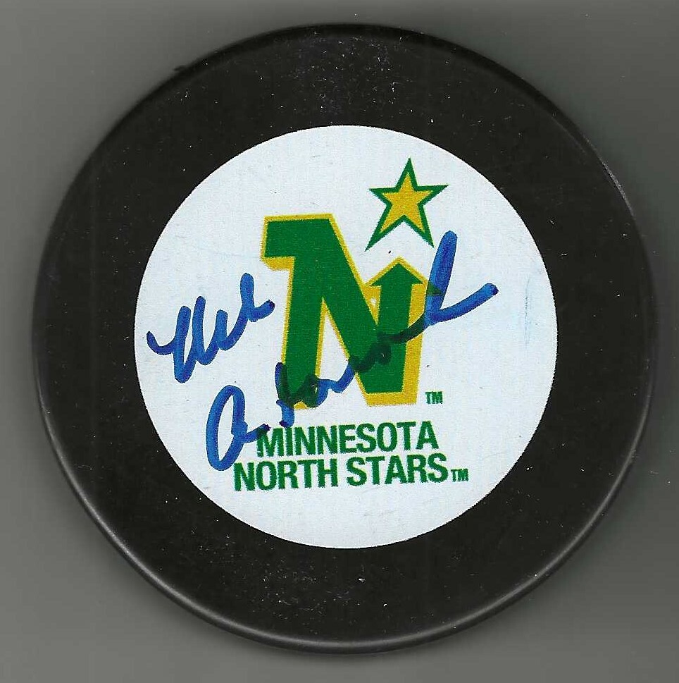 Mike Antonovich Signed Minnesota North Stars Puck