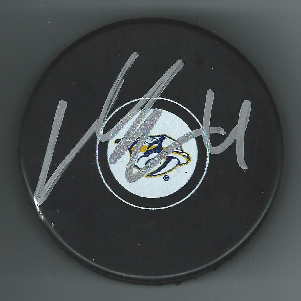 Mattias Ekholm Signed Nashville Predators Puck