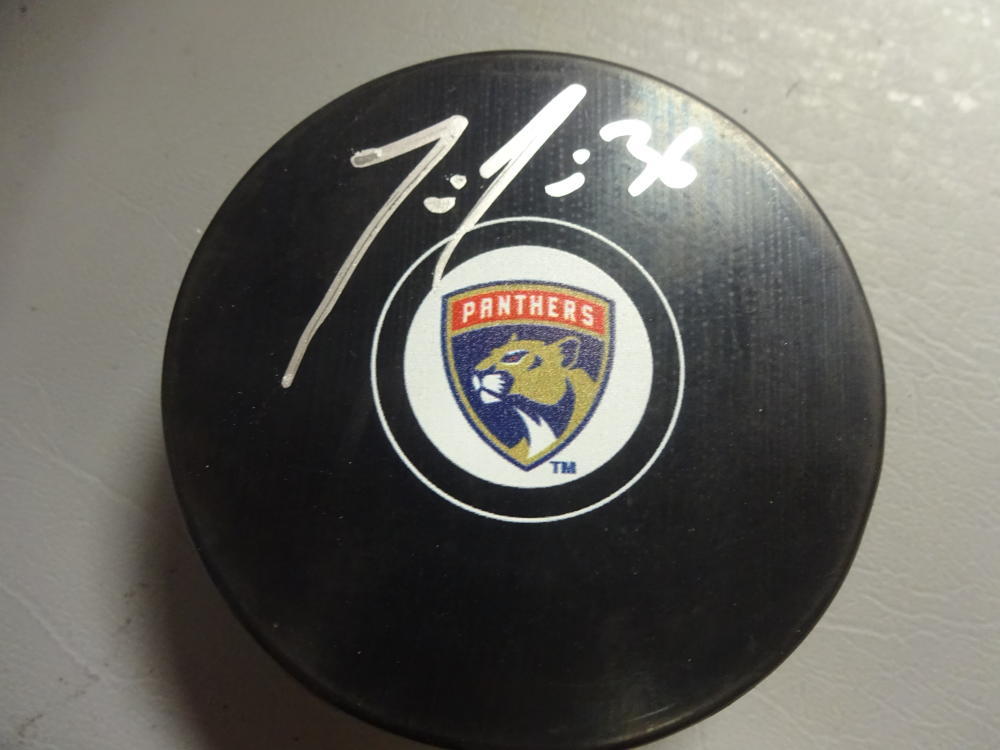 JUSSI JOKINEN  FLORIDA PANTHERS  SIGNED AUTOGRAPHED HOCKEY PUCK W/COA