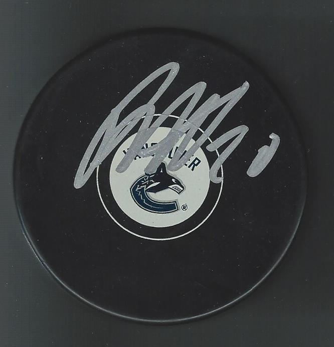 Brandon Sutter Signed Vancouver Canucks Puck