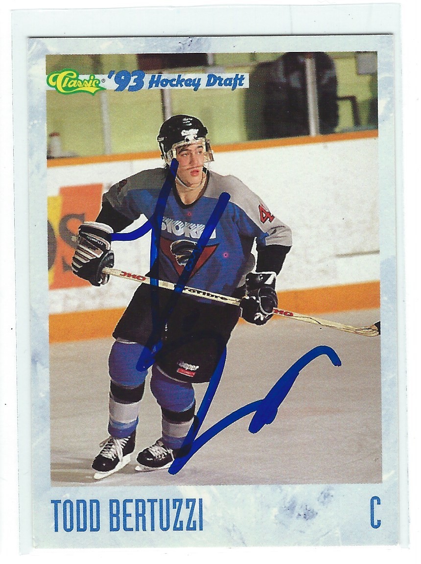 Todd Bertuzzi Signed 1993 Classic Card #14