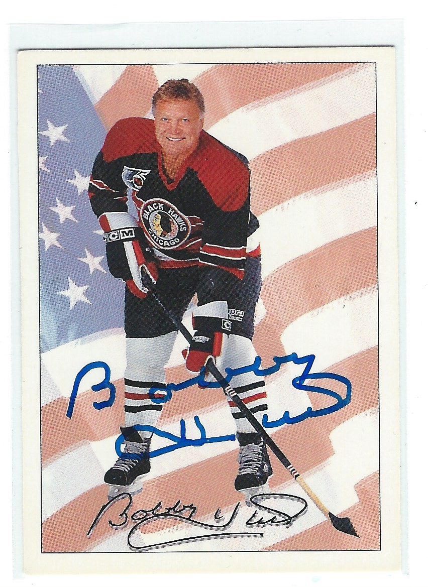 Bobby Hull Signed 1991/92 Ultimate Original Six Card #77