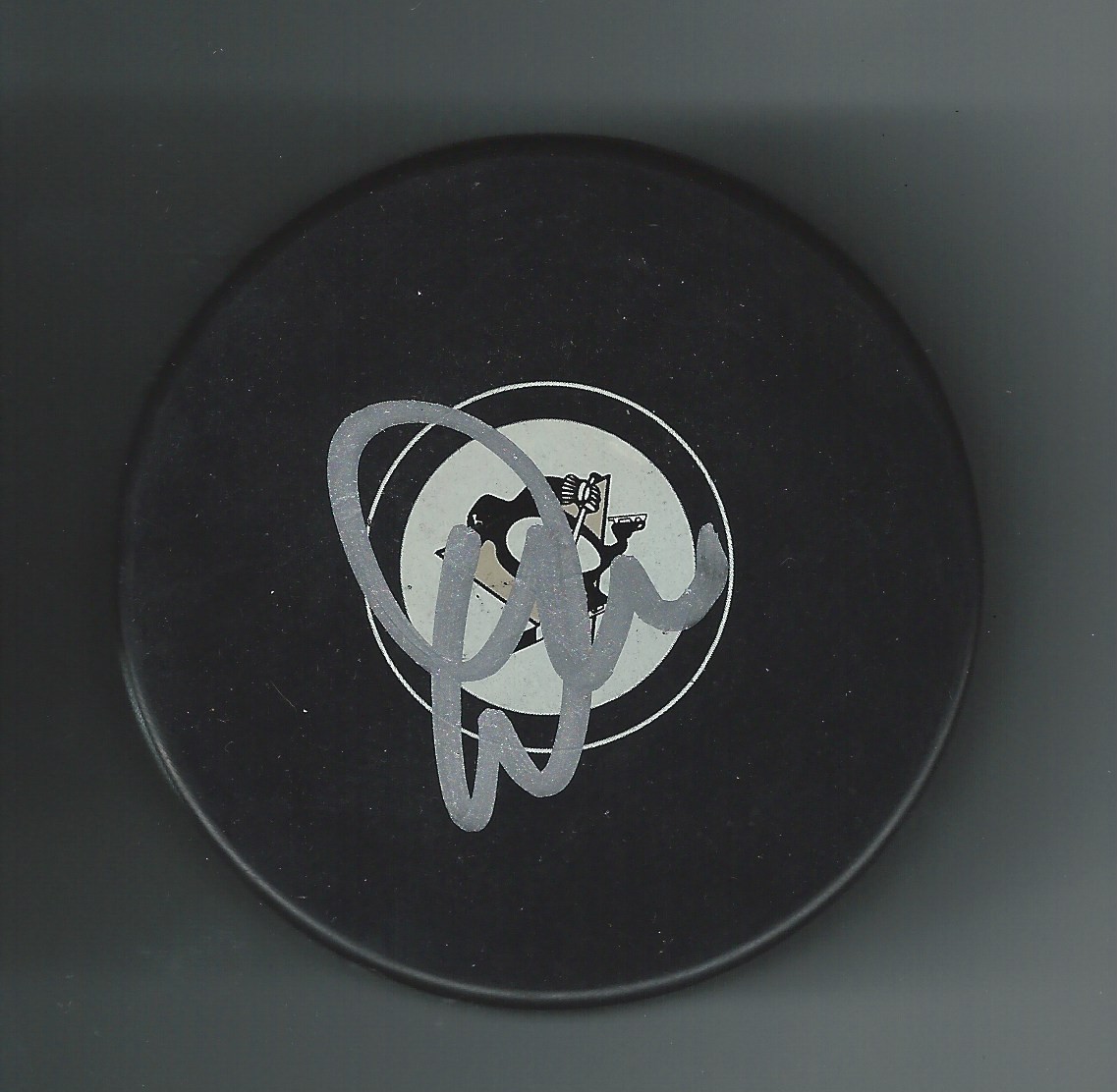 Dave Tippett Signed Pittsburgh Penguins Puck