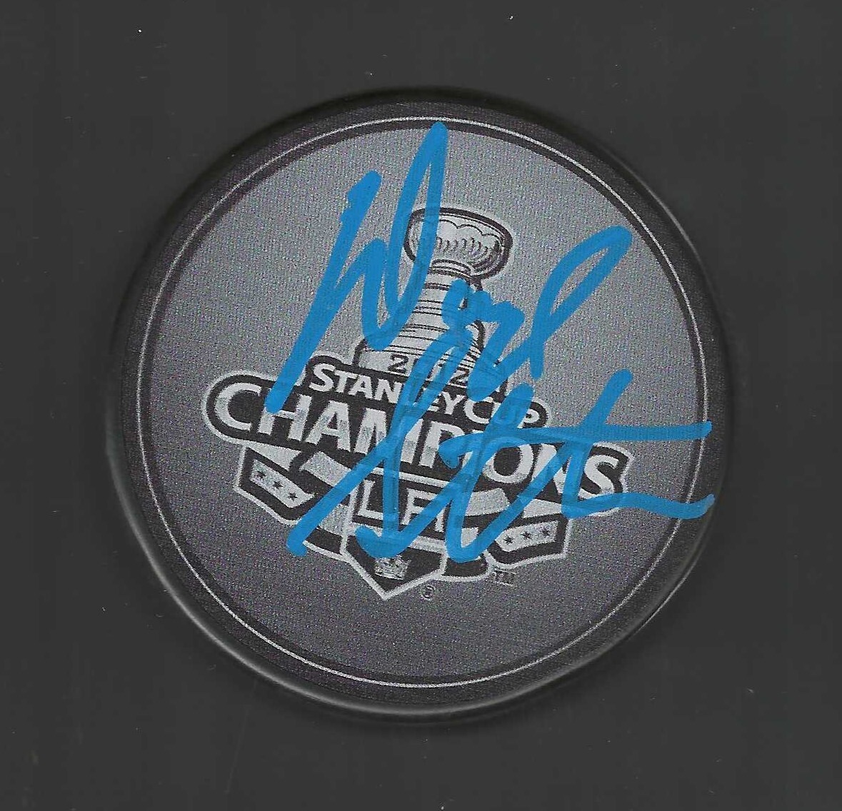 Darryl Sutter Signed Los Angels Kings 2012 Stanley Cup Champions Puck LA