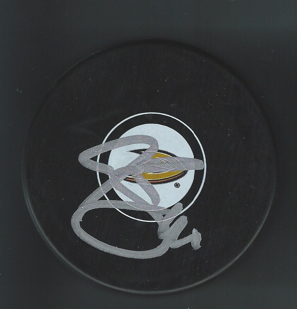 Jared Boll Signed Anaheim Ducks Puck