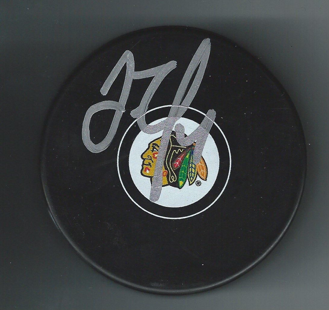 Trent Yawney Signed Chicago Blackhawks Puck