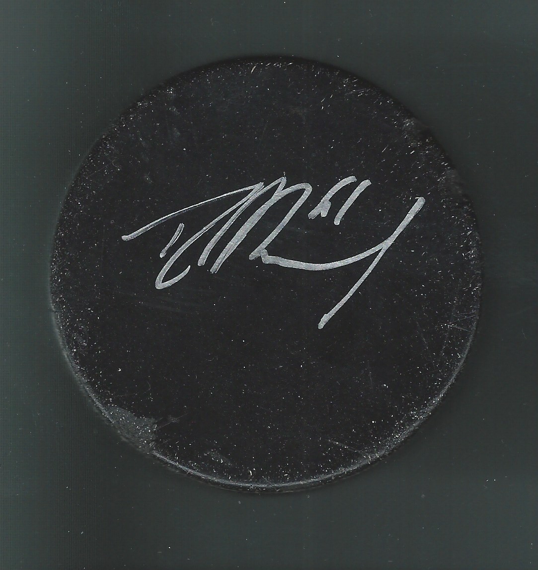 Rick Nash Signed OHL Practice Used Blank Puck London Knights New York Rangers
