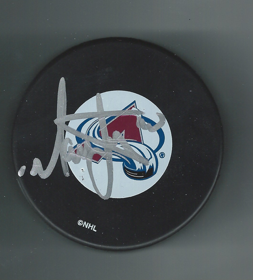 Marek Svatos Signed Colorado Avalanche Puck