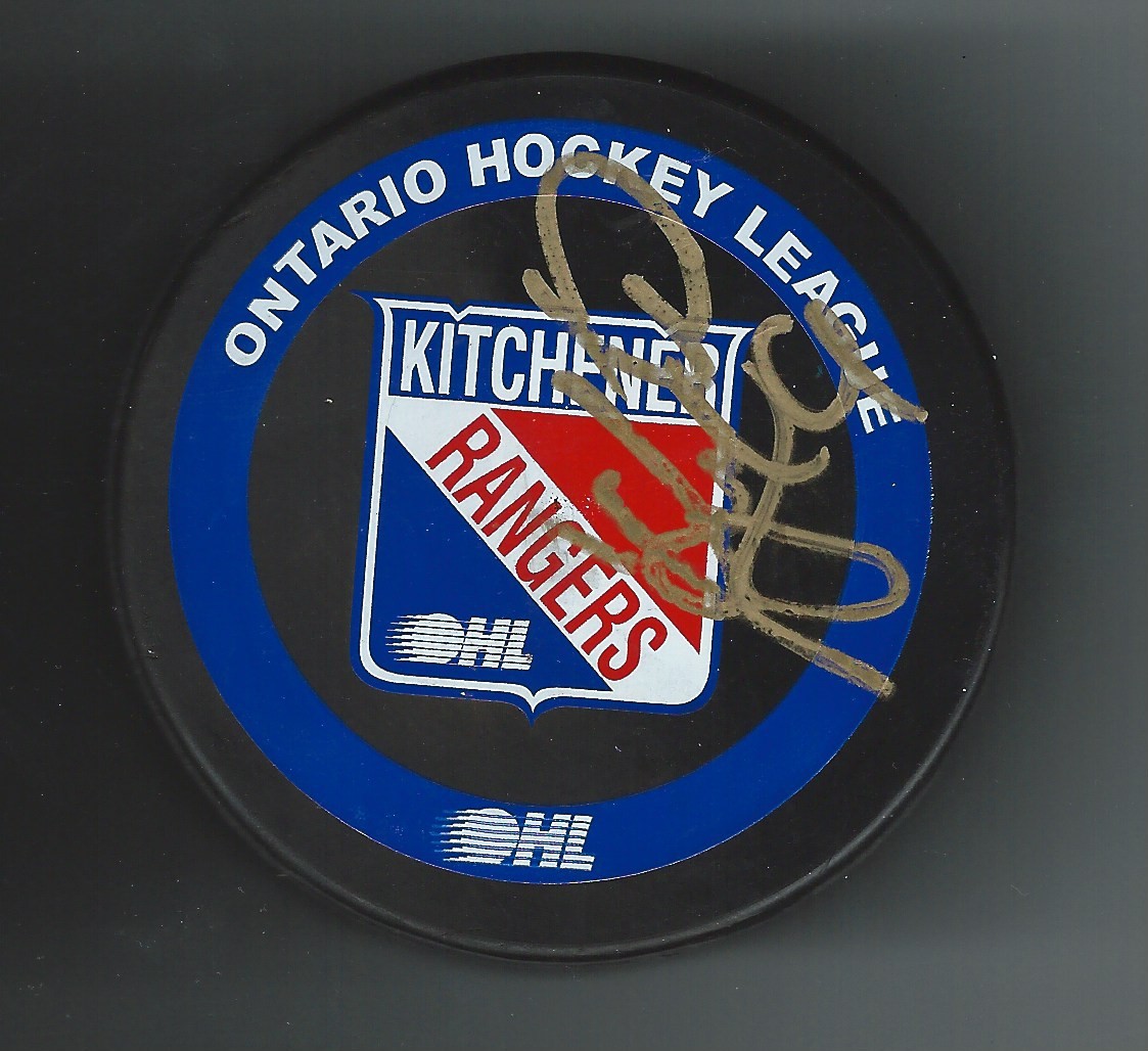 Petr Kanko Signed Kitchener Rangers Puck Los Angeles Kings