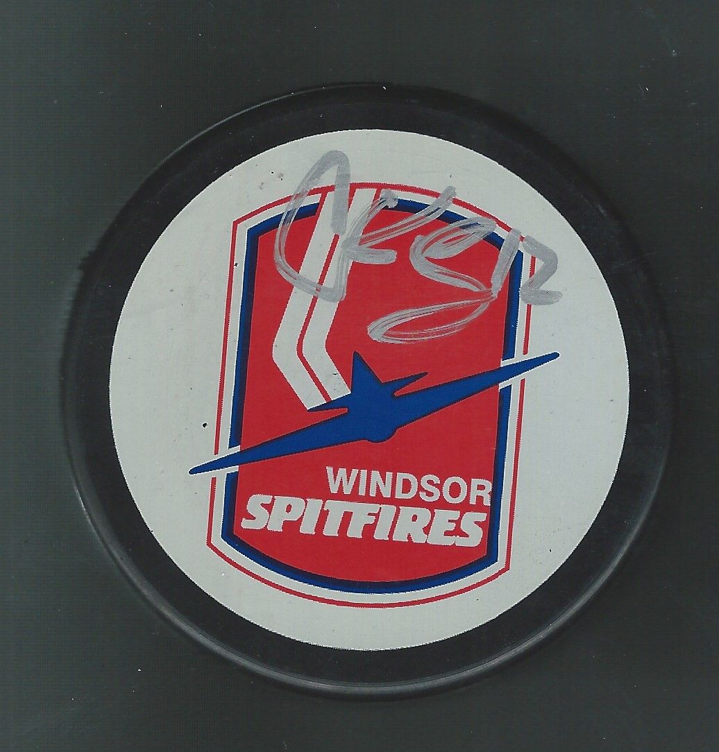 Craig Kennedy Signed Windsor Spitfires Puck
