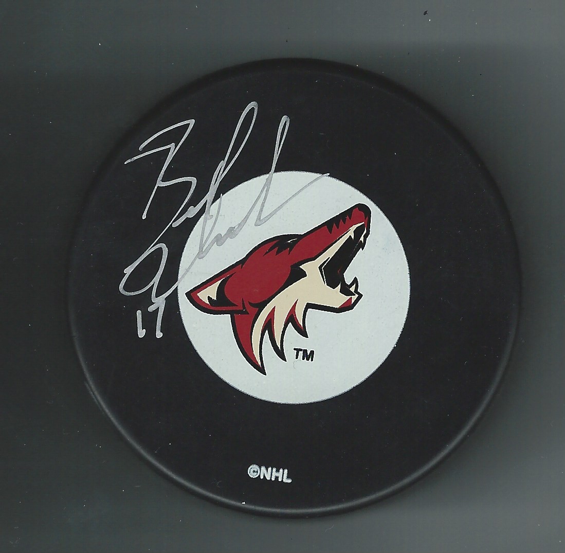 Blake Wheeler Signed Phoenix Coyotes Puck Utah Mammoth