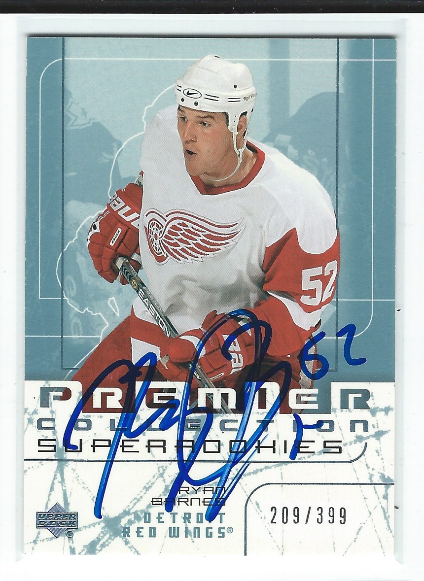 Ryan Barnes Signed 2003/04 Upper Deck Premier Collection Rookie Card #69