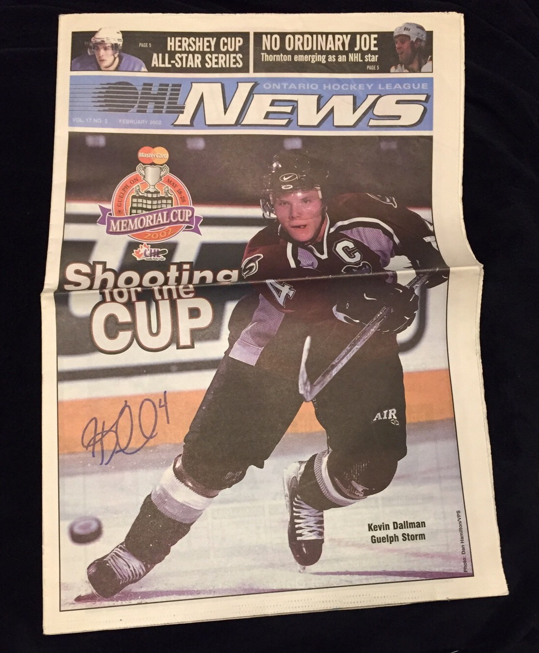 Kevin Dallman Signed OHL News Magazine Boston Bruins Los Angeles Kings Blues