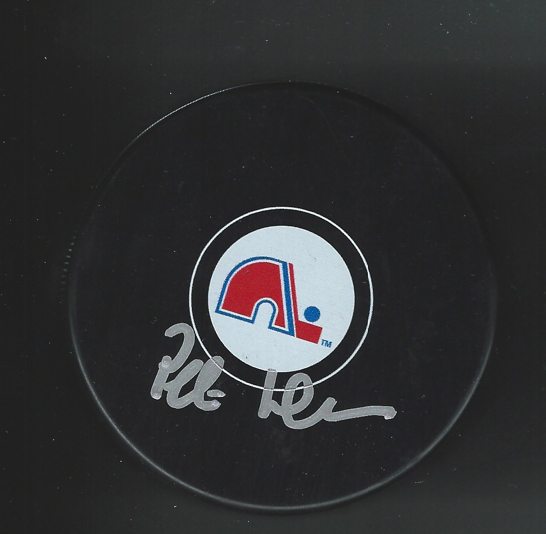 Peter Andersson Signed Quebec Nordiques Puck