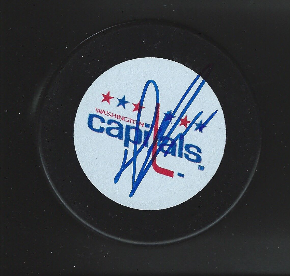 Dean Evason Signed Washington Capitals Puck