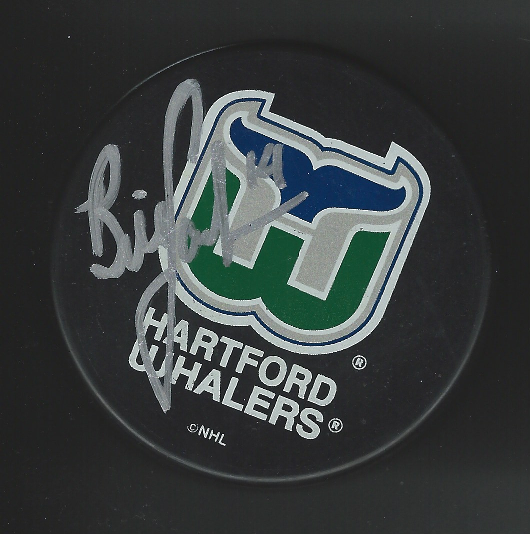 Bill Gardner Signed Hartford Whalers Puck