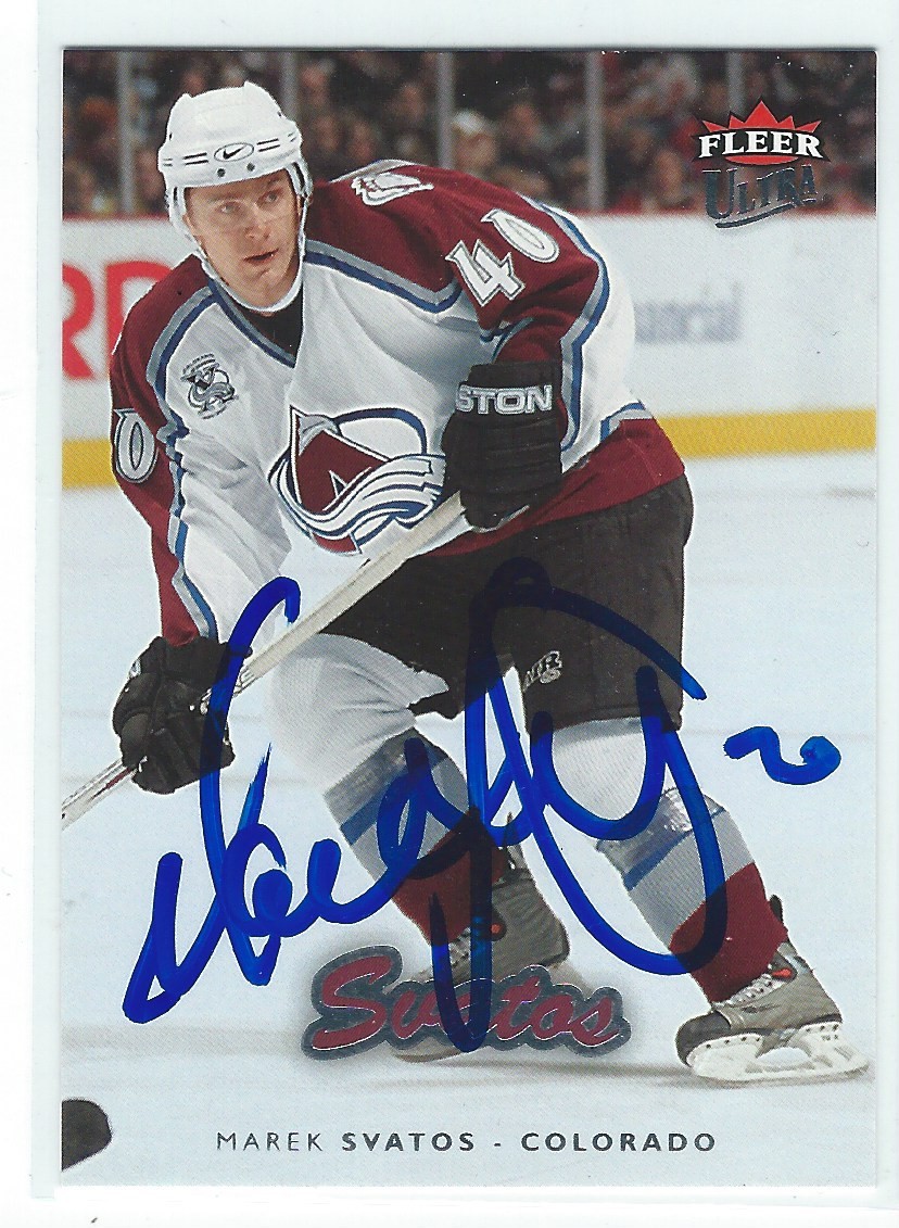 Marek Svatos Signed 2006/07 Fleer Ultra Card #52