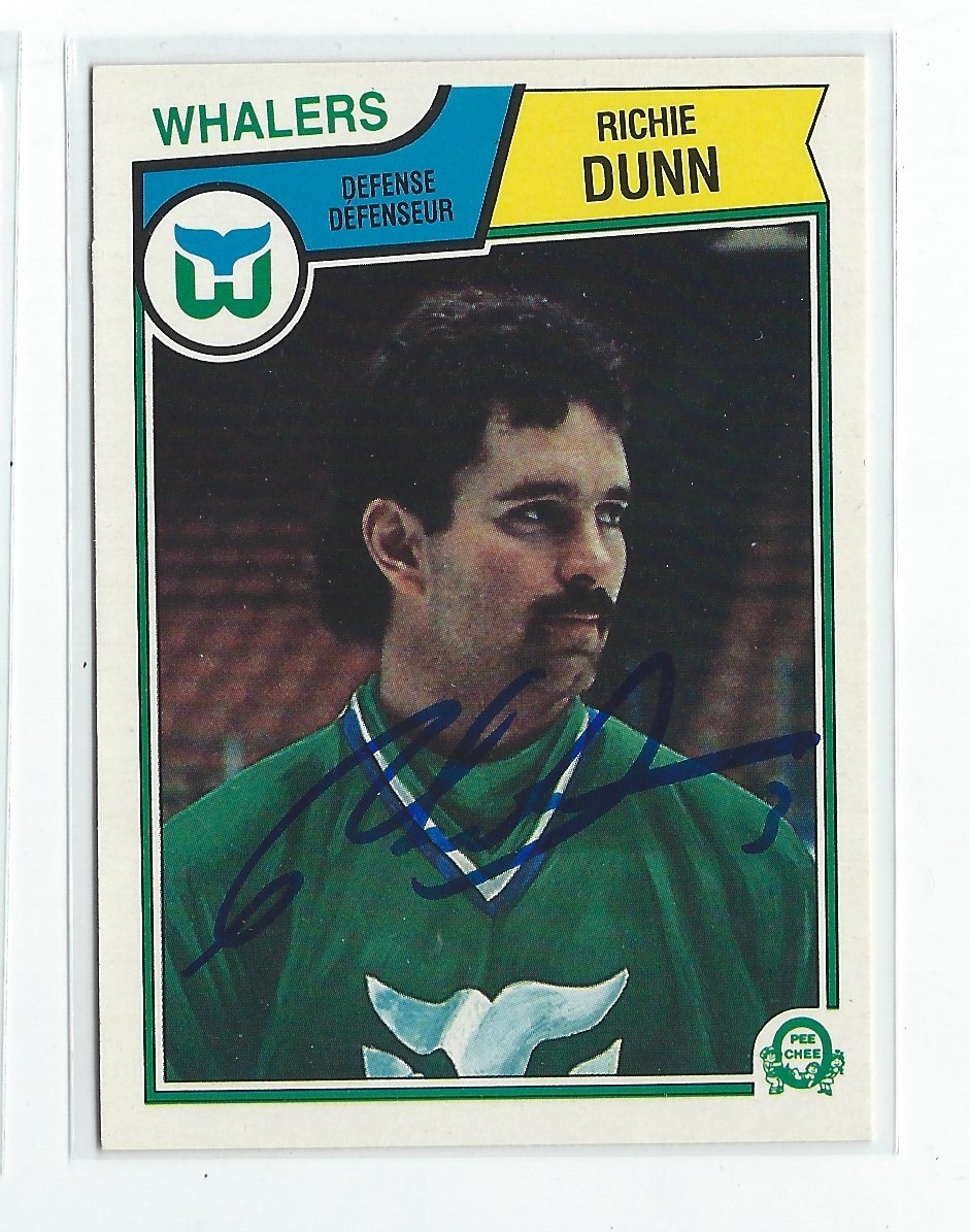 Richie Dunn Signed 1983-84 O-Pee-Chee Card #137 Dec. 2017