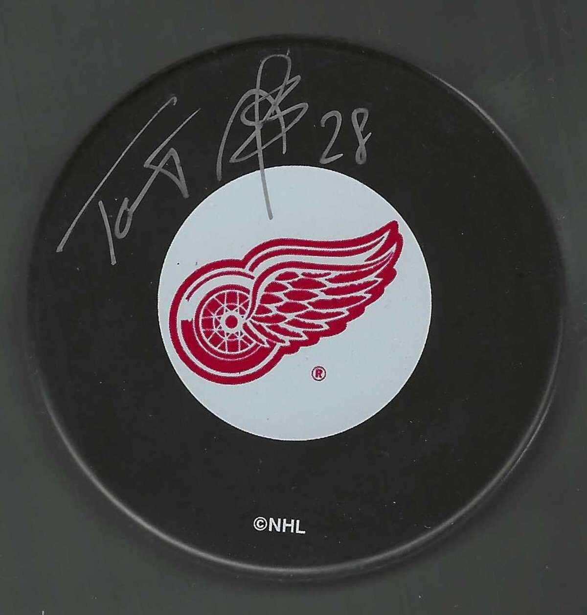Tomas Kopecky Signed Detroit Red Wings Puck 2008 Stanley Cup Winner