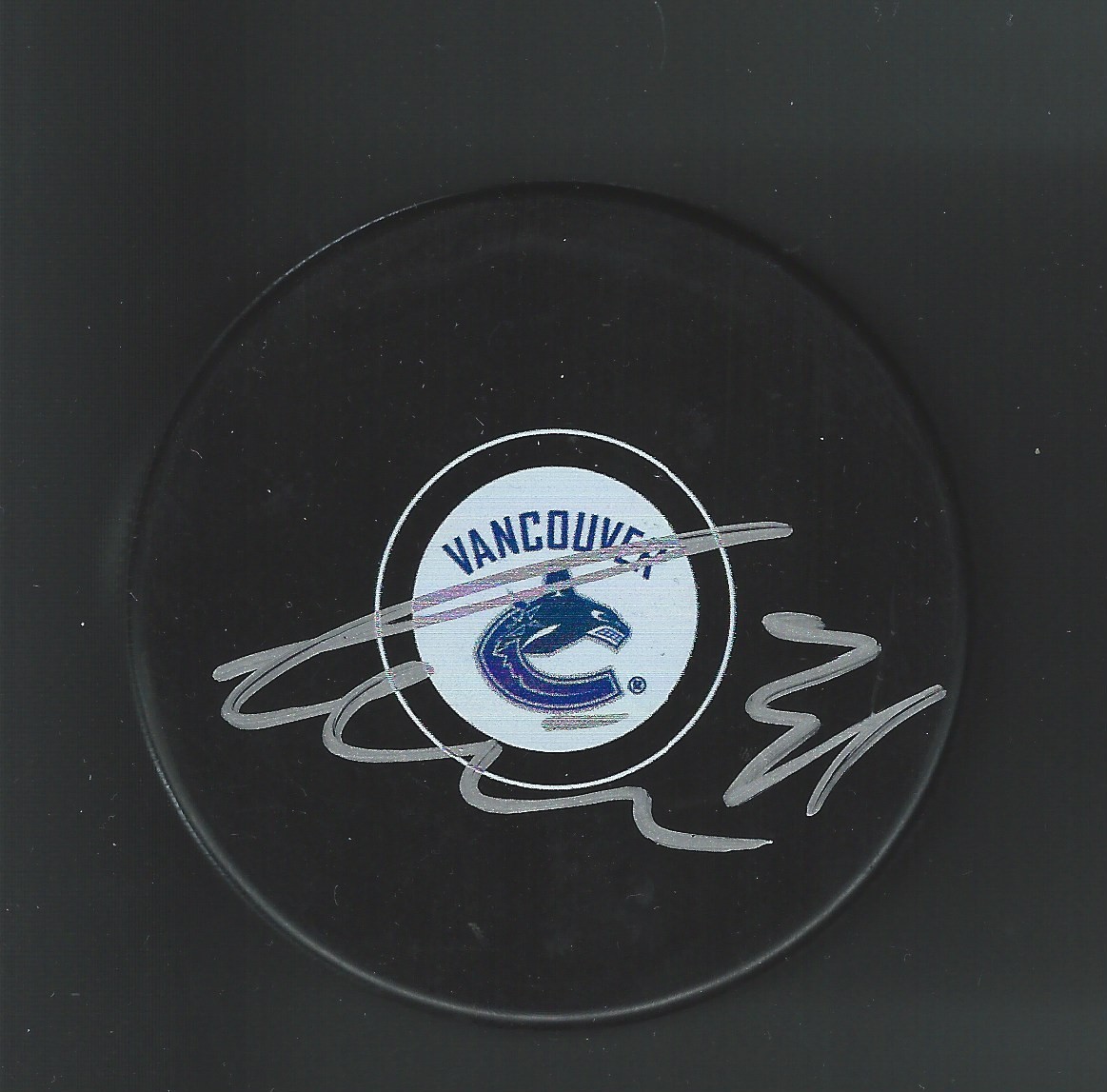 Anders Nilsson Signed Vancouver Canucks Puck