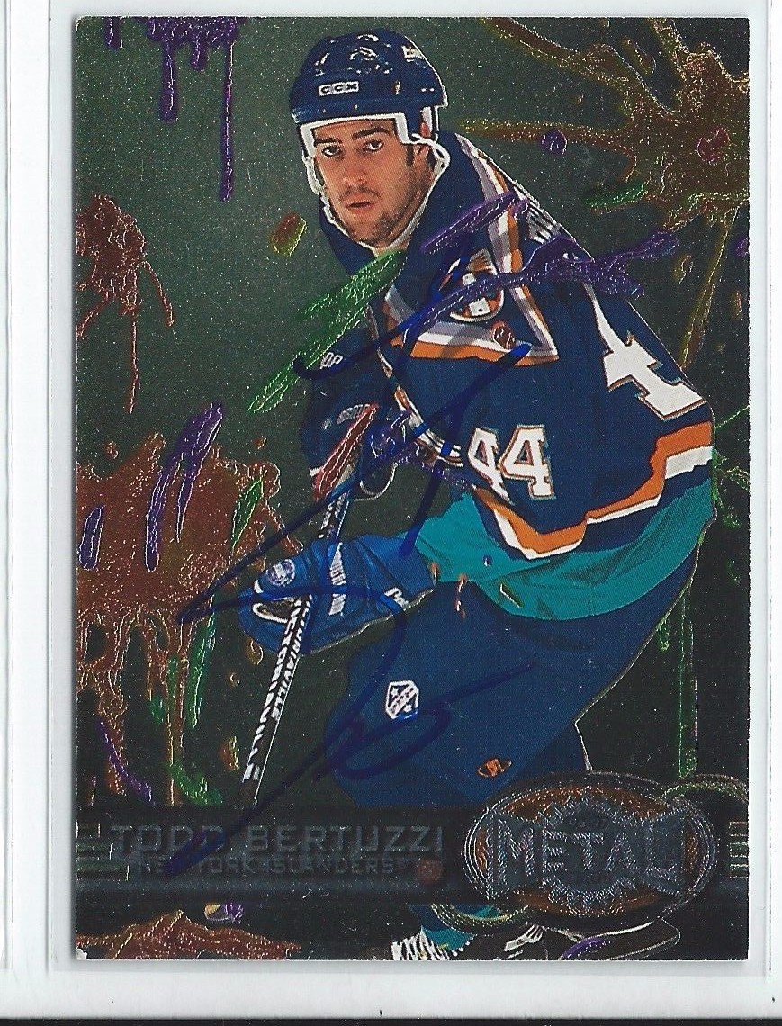 Todd Bertuzzi Signed 1996/97 Metal Universe Card #91
