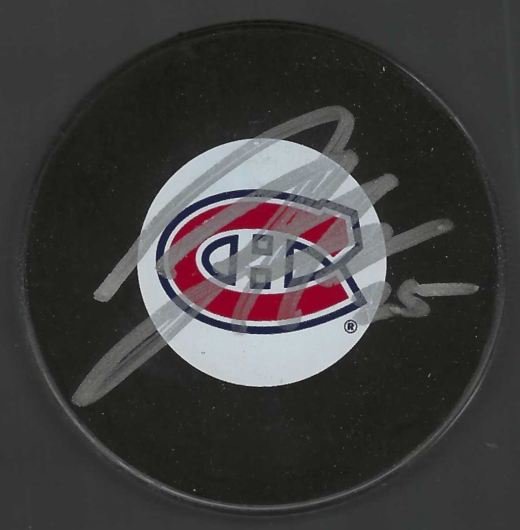 Jarred Tinordi Signed Montreal Canadiens Puck