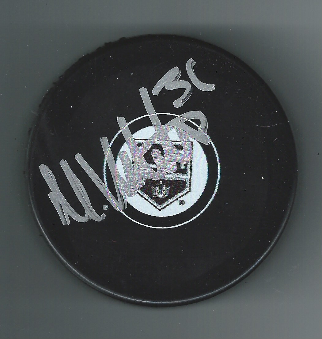 Matthew Villalta Signed Los Angeles Kings Puck