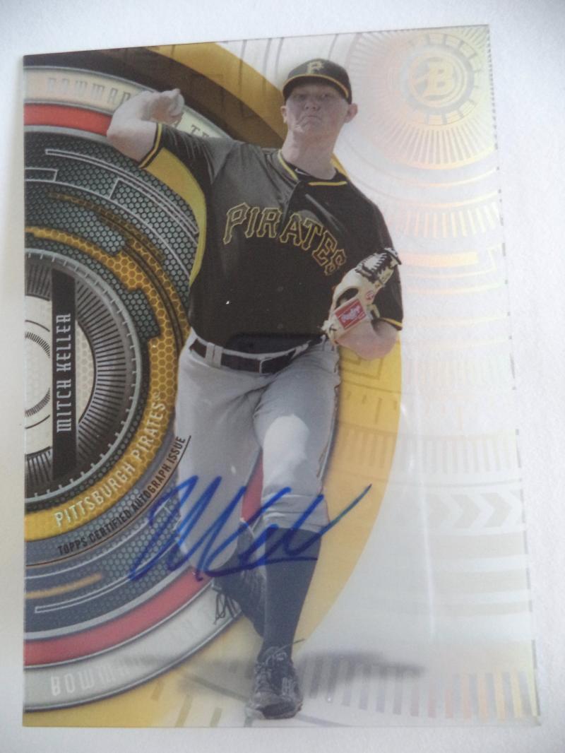 MITCH KELLER 2017 BOWMAN HIGH TEK ROOKIE AUTO BHT-MK AUTOGRAPHED